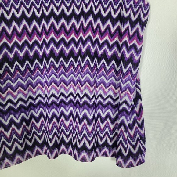 Chico's Travelers Collection Women's Vibrant Purple Pattern Top Size 3 (XL) - Picture 4 of 12
